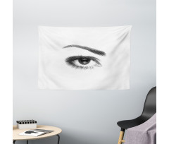 3D Style Retro Dotted Wide Tapestry