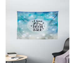 Stars Typography Dreamy Wide Tapestry
