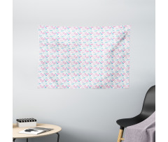 Milk Bottles Pacifiers Wide Tapestry