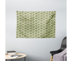 Mexican Inspired Flora Wide Tapestry