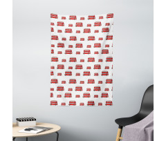 Cute Double Decker Bus Tapestry