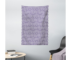 Abstract Cube Stripes Tapestry