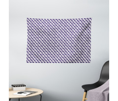 Abstract Cube Stripes Wide Tapestry
