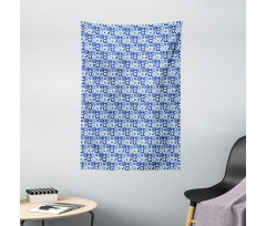 Abstract Grid Squares Tapestry