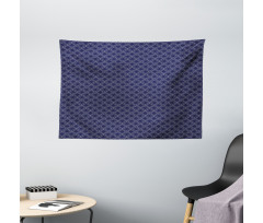 Marine Circles Motif Wide Tapestry