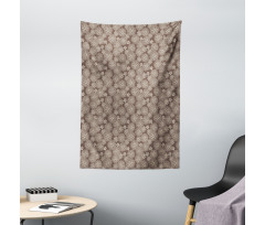 Floral Lace Pattern Retro Tapestry