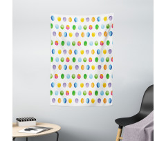 Abstract Polka Dots Tapestry