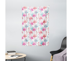 Hawaii Flamingos Tapestry