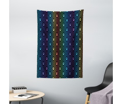 Paw Print Design Tapestry