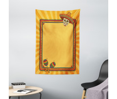 Frame Desgin with Skull Tapestry