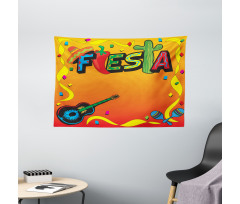 Latino Themed Party Wide Tapestry