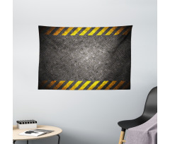 Caution Tape Frame Wide Tapestry