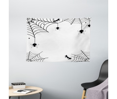 Spiders Bats Cobweb Wide Tapestry