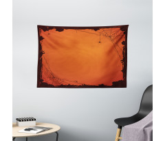 Grunge Scary Frame Wide Tapestry