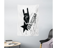 Grunge Effect Hand Star Tapestry