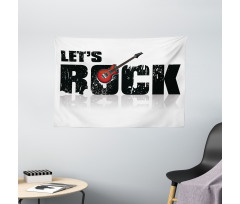 Let's Rock Grunge Fun Wide Tapestry