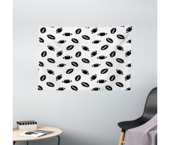 Black Balls Wide Tapestry