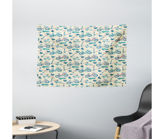 Wheeled Activity Design Wide Tapestry