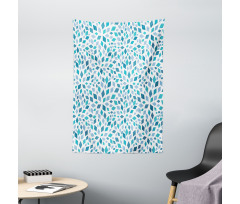 Abstract Mosaic Blue Tones Tapestry