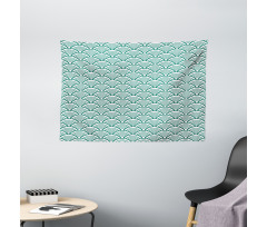 Seigaiha Scales Wide Tapestry