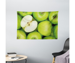 Realistic Healthy Snack Wide Tapestry