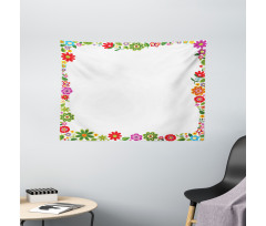 Fantasy Garden Joy Wide Tapestry