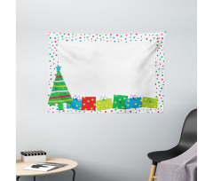 Christmas New Year Wide Tapestry