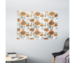 Floral Abstract Petals Art Wide Tapestry
