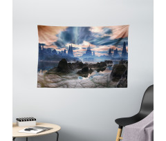 Rock Towers Alien World Wide Tapestry