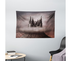 Castle Clouds Wide Tapestry