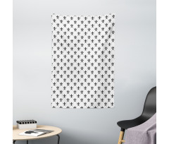 Abstract Lily Dots Tapestry