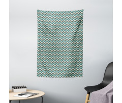 Abstract Wavy Lines Tapestry