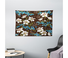 Cornflowers Wide Tapestry