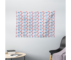 Animal Pattern Shell Wide Tapestry