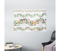 Romantic Pattern Wide Tapestry