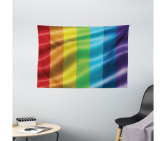 Pride Flag Inspired Design Wide Tapestry