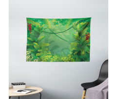 Hawaiian Rainforest Wide Tapestry