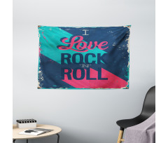 I Love Rock 'n' Roll Wide Tapestry