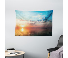 Dreamlike Twilight Scenery Wide Tapestry