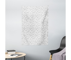 Monochrome Space Design Tapestry