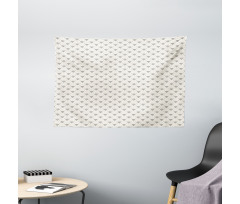 Polka Dots Crystals Wide Tapestry