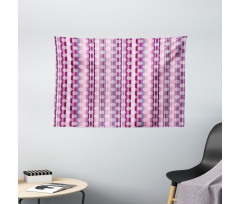 Stripes Retro Style Wide Tapestry
