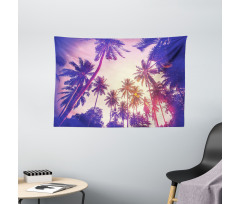 Tropic Island Sunset Wide Tapestry