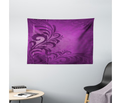 Retro Abstract Floral Wide Tapestry