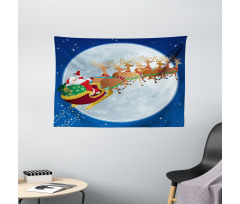 Christmas Night Wide Tapestry