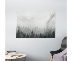 Wilderness Theme Foliage Wide Tapestry