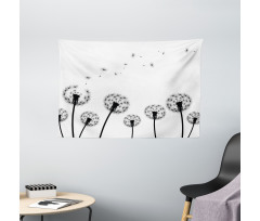 Faded Blowball Plant Wide Tapestry