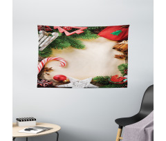 Cinnamon Candy Cane Wide Tapestry