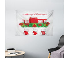 Hanging Stockings Wide Tapestry