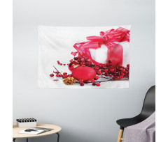 New Year Berries Wide Tapestry
